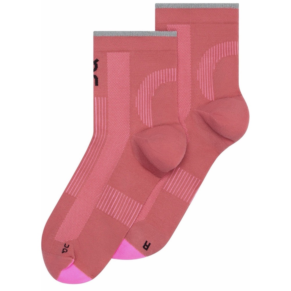 On Cloud Elite Run Sock Mid Medium Mens Size 10-11.5 Raspberry/Pink NWT